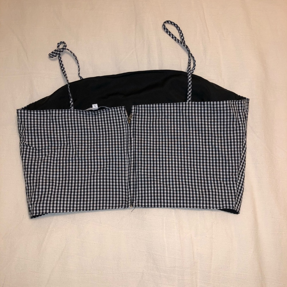 Gingham crop top